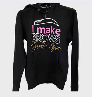 Open image in slideshow, &quot;Make Brows Great Again&quot; hooded Sweatshirt
